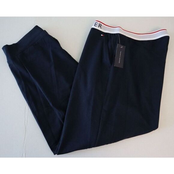 Tommy Hilfiger DR09150348 Men's Sz XL Dark Navy Blue Solid Lounge Pants $60 - Picture 7 of 10